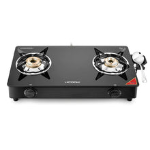 UCOOK JUNTO A Series 2 Burners Glass Top Stainless Steel Manual Gas Stove  (2 Burners)