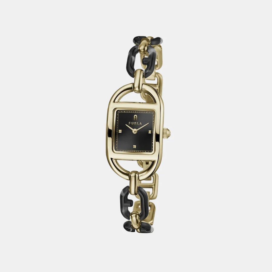 Furla Women Black Analog Stainless Steel Watch WW00026002L2– Vvalyou