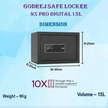 Godrej  NX Pro 15-Litres Steel Digital Home Locker