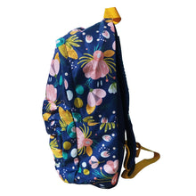 Lavie Sport Spring 18L Printed Casual Backpack |School Bag Navy