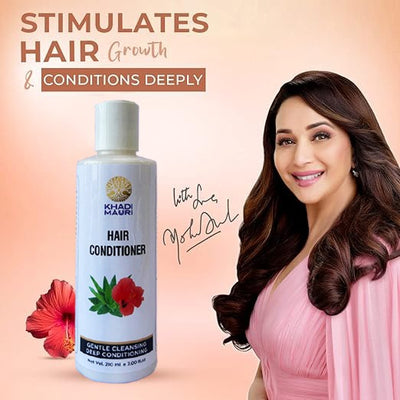 Khadi Mauri Herbal Hair Conditioner - Nourishes & Deeply Conditions Hair & Scalp for smooth & silky hair - Enriched with Aloe Vera - 210 ML Pack of 2