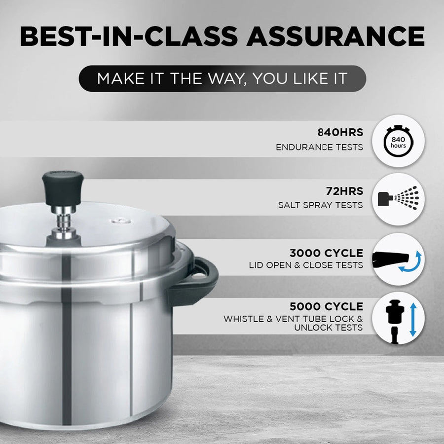 Preethi Neo 3L Stainless Steel Outerlid Pressure Cooker (PC 021) L Outer Lid Induction Bottom Pressure Cooker