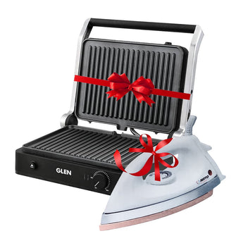 BUY Glen Electric Contact Grill & Sandwich Maker and GET Iron Free