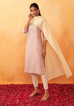 Indya Ivory Sequin Embroidered Chanderi Dupatta