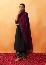 Indya Maroon Sequin Embroidered Chanderi