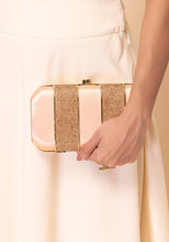 Indya Rose Gold Embellished Clutch