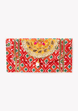 Indya Orange Patola Print Shagun Envelope