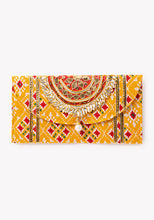 Indya Yellow Patola Print Shagun Envelope