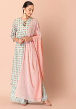 Indya Pink Teekli Georgette Dupatta