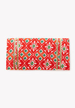 Indya Orange Patola Print Shagun Envelope