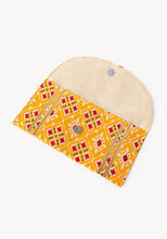 Indya Yellow Patola Print Shagun Envelope