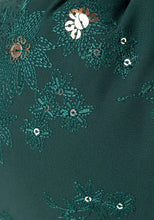 Indya Dark Green Floral Sequin Embroidered Potli