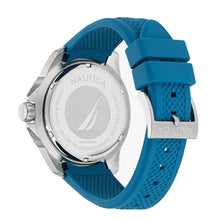 Nautica Men's KOH May Bay Light Blue Silicone Strap Watch (Model: NAPKMF203)