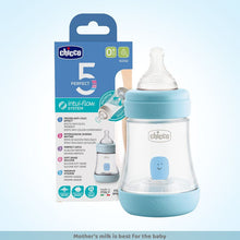 Chicco Perfect5 Feeding Bottle (150ml, Slow) (Blue)