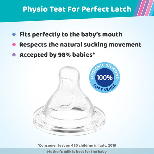 Chicco Perfect5 Feeding Bottle (150ml, Slow) (Blue)