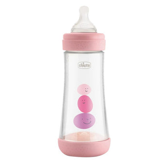 Chicco Perfect5 Feeding Bottle (300ml, Fast) (Pink)