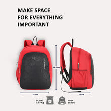 Lavie Sport Small 18 L Backpack Hexa 2C Day Pack Dobby (Red)
