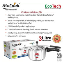 Mr.Cook Pressure Cooker 3 ltr eco Tech