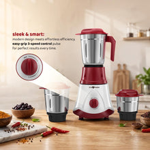 trumate truwhirl 1123 – 500W Mixer Grinder with 3 Stainless Steel Jars, 3-Speed Control & Pulse Function