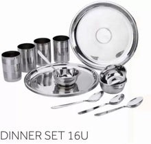 Everwel Pack of 16 Stainless Steel Dinner Set  (Steel)