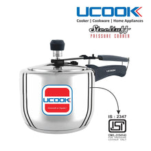 UCOOK Steeltuff Induction Base Stainless Steel Pressure Cooker 3 Litre