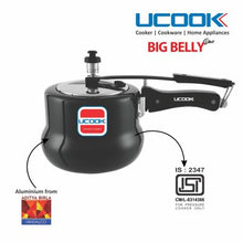 UCOOK Big Belly Duo 3 L Inner Lid Induction Bottom Pressure Cooker  (Hard Anodized)