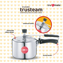 Trumate trusteam aluminium pressure cooker classic – 3ltr
