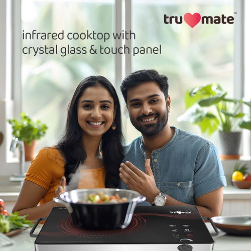 trumate truheat IRG 2252 – 2200W Infrared Cooktop (Gloss Finish) with Touch Panel, Preset Menus & BBQ Grill