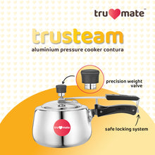 Trumate trusteam aluminium pressure cooker contour – 3 ltr