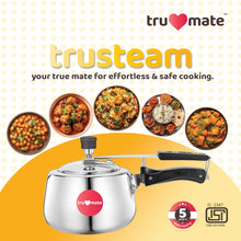 Trumate trusteam aluminium pressure cooker contour – 3 ltr