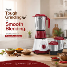 trumate truwhirl 1123 – 500W Mixer Grinder with 3 Stainless Steel Jars, 3-Speed Control & Pulse Function