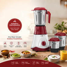 trumate truwhirl 1123 – 500W Mixer Grinder with 3 Stainless Steel Jars, 3-Speed Control & Pulse Function