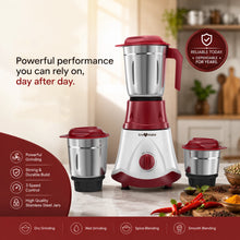 trumate truwhirl 1123 – 500W Mixer Grinder with 3 Stainless Steel Jars, 3-Speed Control & Pulse Function
