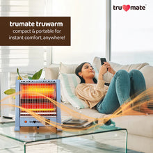 trumate truwarm QH2R 5001 – 800W Quartz Heater with Dual Heat Settings, Tip-Over Safety & Instant Heating