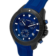 Timex E Class Men's Blue Dial Round Case Chronograph Date Function Watch -TWEG20100