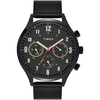 Timex Fashion Men's Black Dial Round Case Multifunction Function Watch -TWHG03SMU03