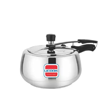 UCOOK By United Ekta Engg. Silvo Stainless Steel 2 L Induction Bottom Pressure Cooker  (Stainless Steel)