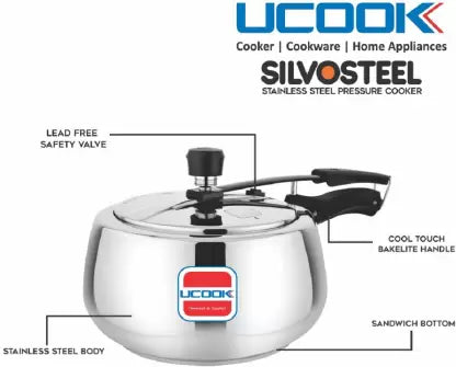 UCOOK By United Ekta Silvo Stainless Steel L Induction
