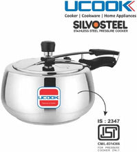 UCOOK By United Ekta Engg. Silvo Stainless Steel 2 L Induction Bottom Pressure Cooker  (Stainless Steel)